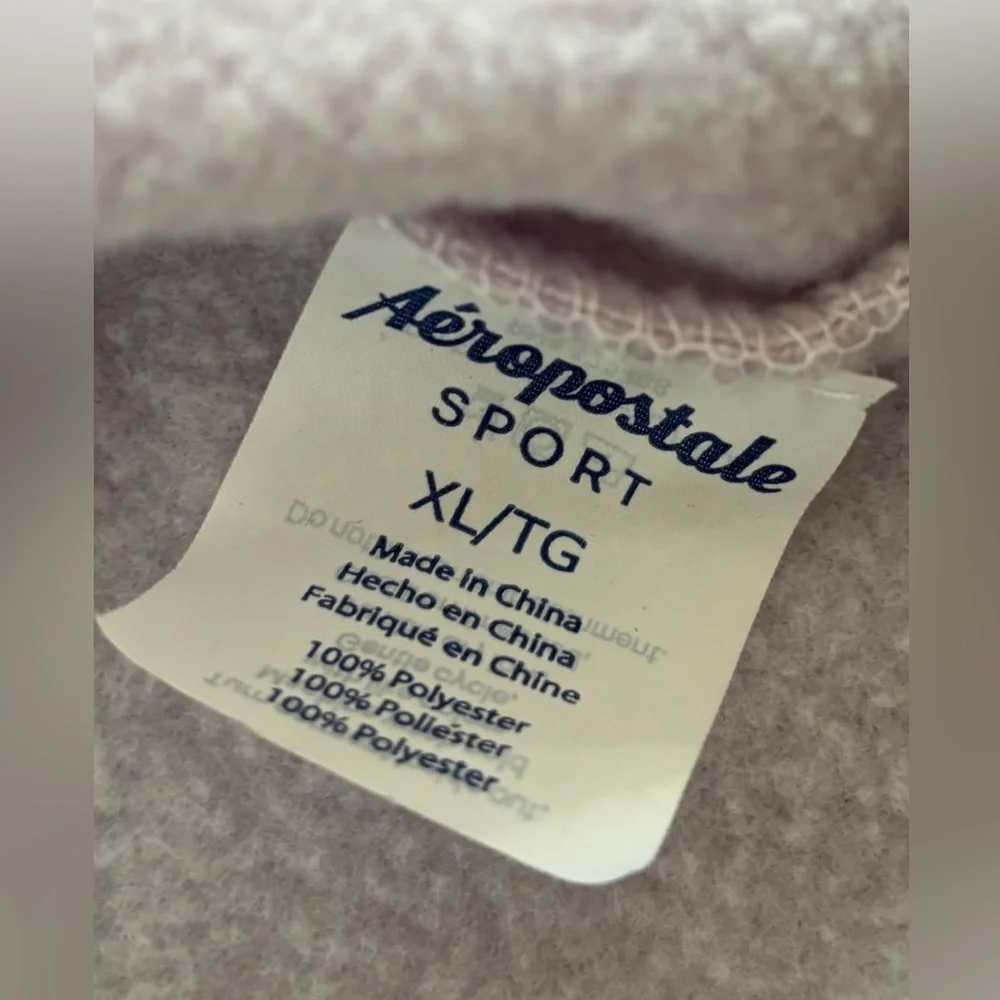 Aeropostale Sport Hoodie Womens Juniors XL Full Zip Lt Purple Hooded Sweatshirt - Picture 5 of 12